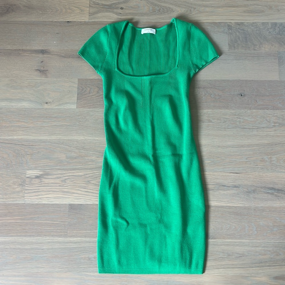 Aritzia NWOT Green Knit Dress Size S